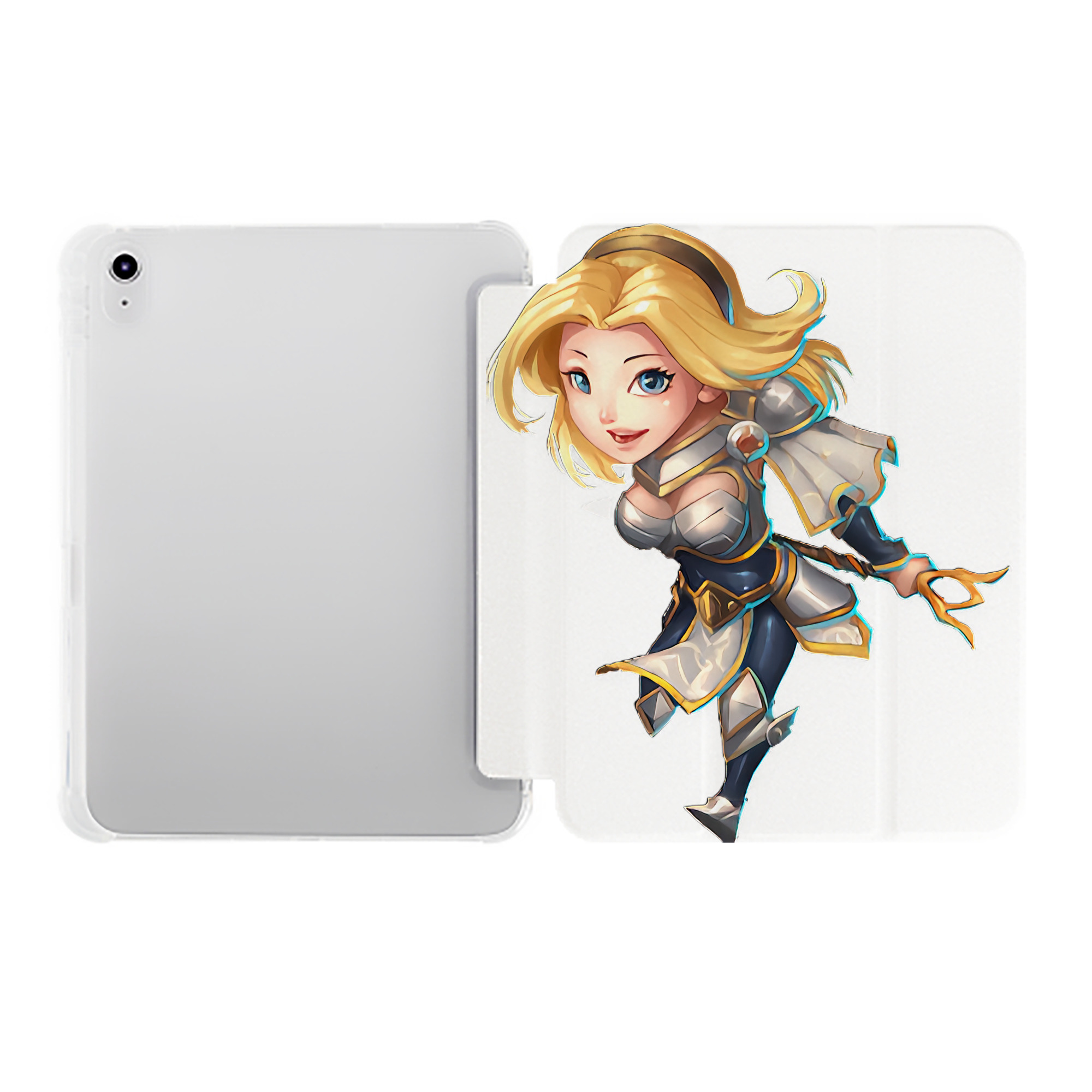 （画像用） リーグ・オブ・レジェンド League of Legends LOL IPad ケース ペン収納付き 三つ折りスタンド PUレザー×シリコン 対応機種9.5/10.5/10.9インチ